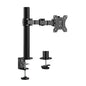 Brateck Single Monitor Affordable Steel Articulating Monitor Arm Fit Most 17'-32' Monitor Up to 9kg per screen VESA 75x75/100x100 (LS)