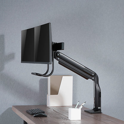 Brateck Dual Monitors Select Gas Spring Aluminum Monitor Arm Fit Most 17‘-35’ Monitors Up to 10kg per screen VESA 75x75/100x100 (LS)