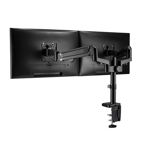 Brateck Dual Monitors Heavy-Duty Aluminum Gas Spring Monitor Arm Fit Most 17''-32'' Up to 12kg per screen VESA 75x75/100x100 (LS)