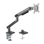 Brateck Single Monitor Premium Slim Aluminum Spring-Assisted Monitor Arm Fix Most 17'-32' Monitor Up to 9kg per screen VESA 75x75/100x100 - Grey (LS)