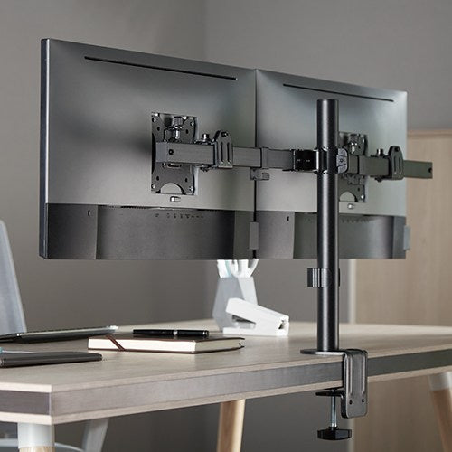 Brateck Pole Mount Dual-Screen Monitor Mount Fit Most 17'-32' Monitors, Weight Capacity (per screen): 9kg VESA 75x75/100x100 ï¼ˆLSï¼‰