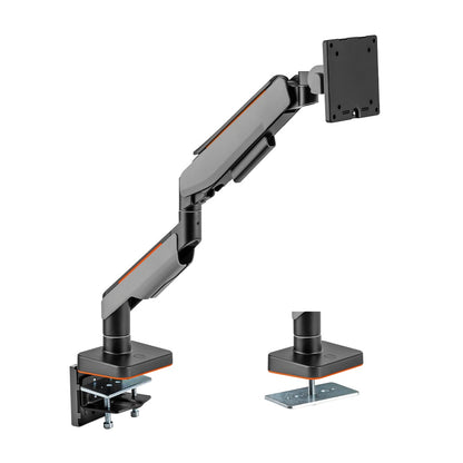 Brateck Single Heavy-Duty Gaming Monitor Arm Fit Most 17'-49' Monitor Up to 20KG, Fit Curved Monitor,  VESA 75x75,100x100 (LS)