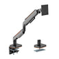 Brateck Single Heavy-Duty Gaming Monitor Arm Fit Most 17'-49' Monitor Up to 20KG, Fit Curved Monitor,  VESA 75x75,100x100 (LS)