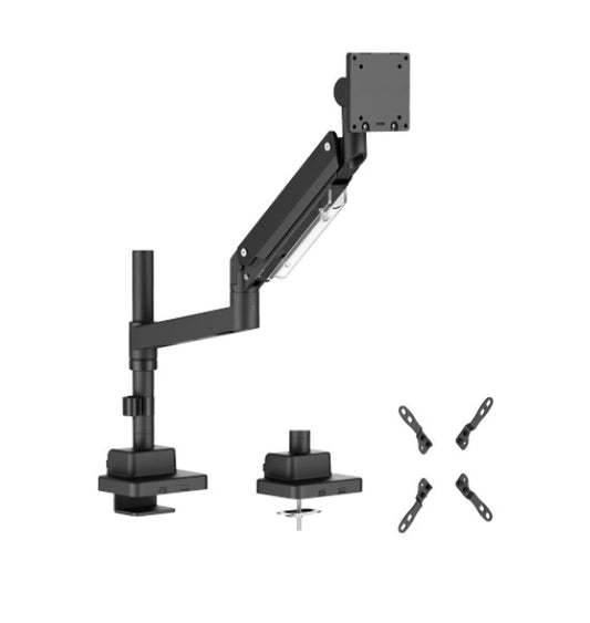 Brateck LDT80-C012P Super Heavy-Duty Pole-Mounted Gas Spring Monitor Arm, Matte Black, Fit Screen Size:	24'-57' Up to 27 KG ï¼ˆLSï¼‰