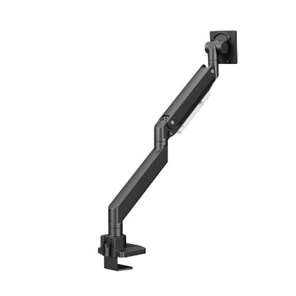 Brateck LDT80-C012UC SUPER HEAVY-DUTY GAS SPRING MONITOR ARM WITH USB-A AND USB-C PORTS For most 17'~57' Monitors, Matte Black(New)