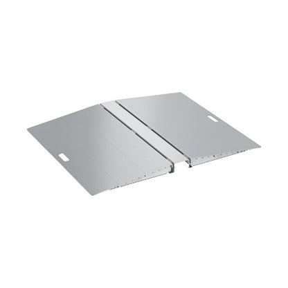 Brateck Two-Sided Aluminum Wheelchair Threshold Ramp, Silver Color, 1114x920x60mm, Weight Capacity 300kg (LS)