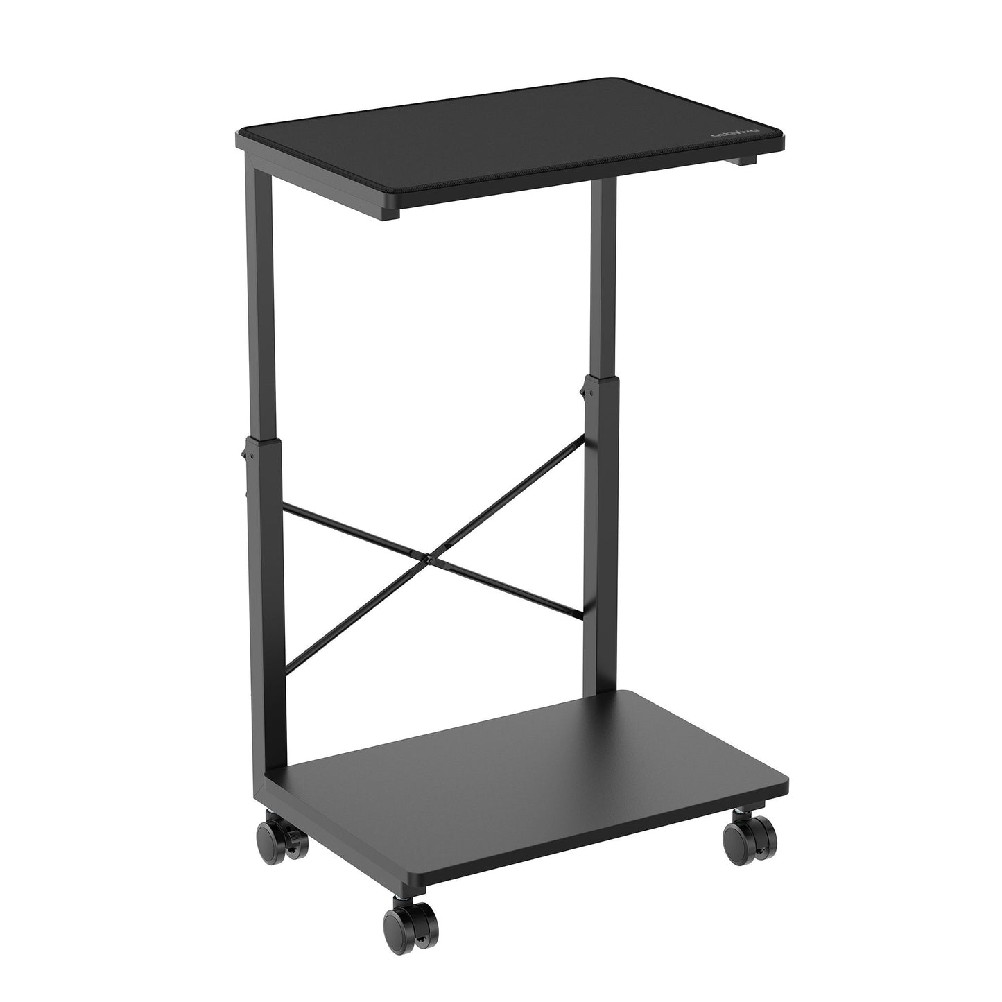 mbeatÂ® activiva Height Adjustable PC & Printer Storage Stand Black Adjustable Shelf Height: 55/60/65/70/75/80/85cm Package Weight: 8.10kg