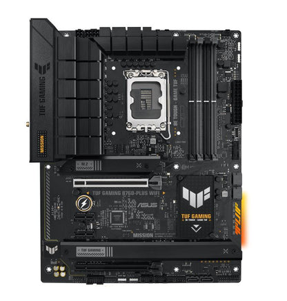 ASUS B760 TUF GAMING B760-PLUS WIFI Intel LGA 1700 ATX Motherboard 128GB,DDR5,1xPCIe 5.0 x16, 3xM.2,4 xSATA,1xHDMI,1xDP,1xVGA.2.5Gb Ethernet