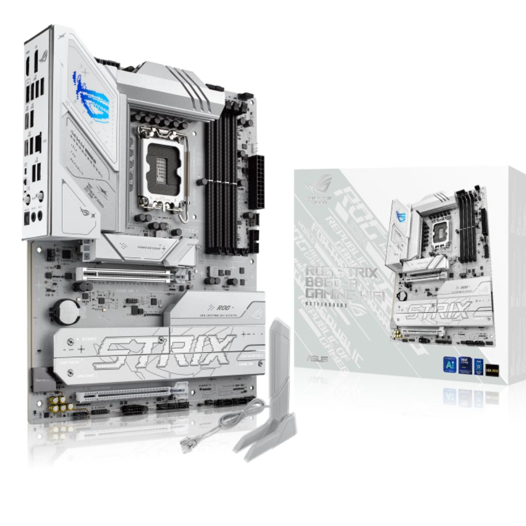 ASUS ROG STRIX B860-A GAMING WIFI  LGA1851 ATX Motherboard 256GB, DDR5, 1 x PCIe 5.0, 4 x M.2 slots, 4 x SATA. WiFi 7, 1 x HDMI, 1 x DP