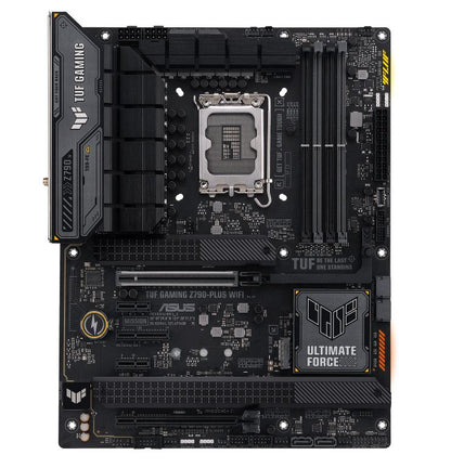 ASUS Z790 TUF GAMING Z790-PLUS WIFI Intel LGA1700 ATX Motherboard, DDR5, PCIe 5.0 x16 slot, 4x M.2. 4x SATA, 2.5Gb LAN, Wi-Fi 6E