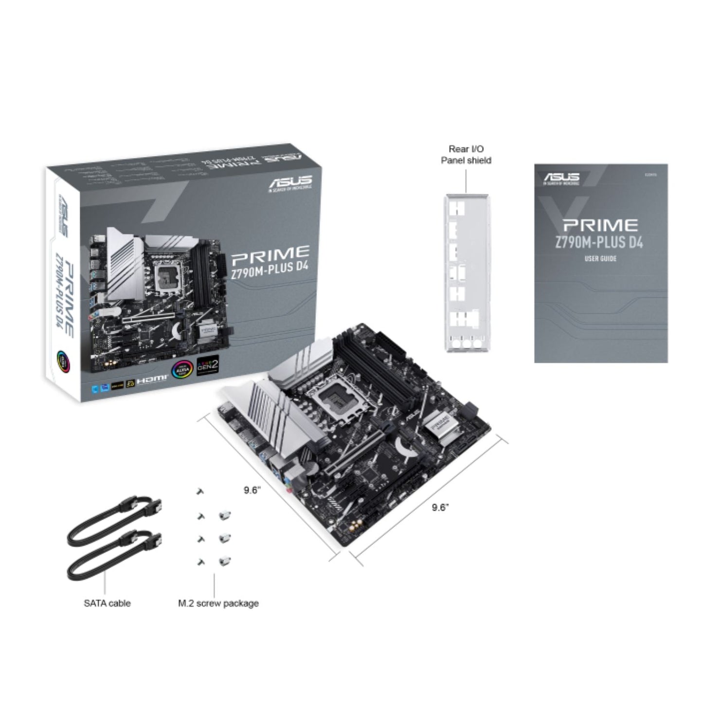 ASUS Z790 TUF GAMING Z790-PLUS WIFI Intel LGA1700 ATX Motherboard, DDR5, PCIe 5.0 x16 slot, 4x M.2. 4x SATA, 2.5Gb LAN, Wi-Fi 6E