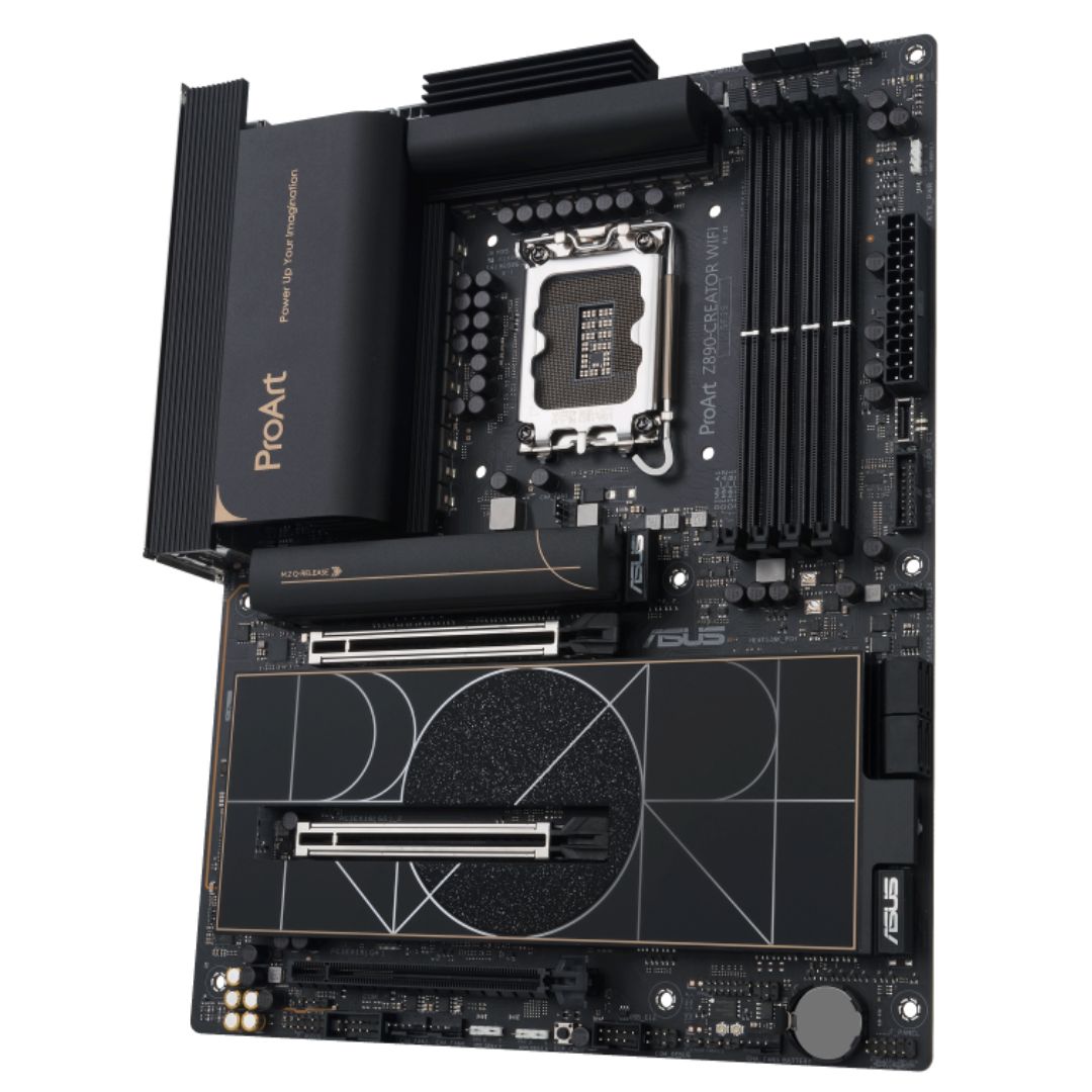 ASUS ProArt Z890-CREATOR WIFI LGA1851 ATX Motherboard 192GB, DDR5, 2 x PCIe 5.0 x16 slots, 5 x M.2 slots, 4 x SATA 6Gb/s