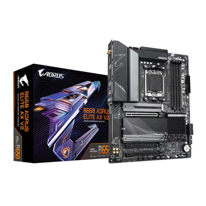 Gigabyte B650 AORUS ELITE AX V2 AMD AM5 ATX Motherboard 4x DDR5~128GB,3x PCIe x1