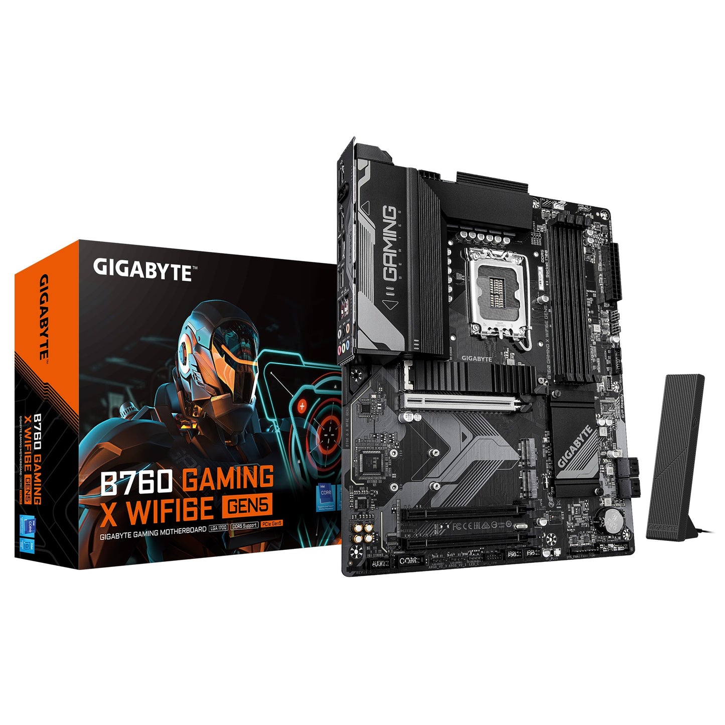 Gigabyte B760 GAMING X WIFI6E GEN5, Intel LGA 1700 ATX Motherboard, 4x DDR5 ~256