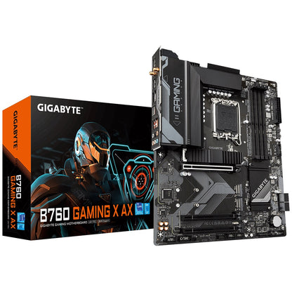 Gigabyte B760 Gaming X AX Intel LGA 1700 ATX Motherboard, 4x DDR5 ~128GB, 3x PCI