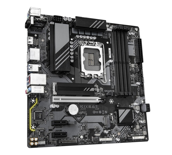 Gigabyte B760M DS3H WIFI6E GEN5 Intel LGA 1700 mATX Motherboard, 4x DDR5 ~256GB, 1x PCI-E x16, 2x M.2, 4x SATA,  5x USB 3.2, 6x USB 2.0