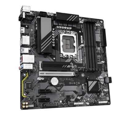 Gigabyte B760M DS3H WIFI6E GEN5 Intel LGA 1700 mATX Motherboard, 4x DDR5 ~256GB, 1x PCI-E x16, 2x M.2, 4x SATA,  5x USB 3.2, 6x USB 2.0