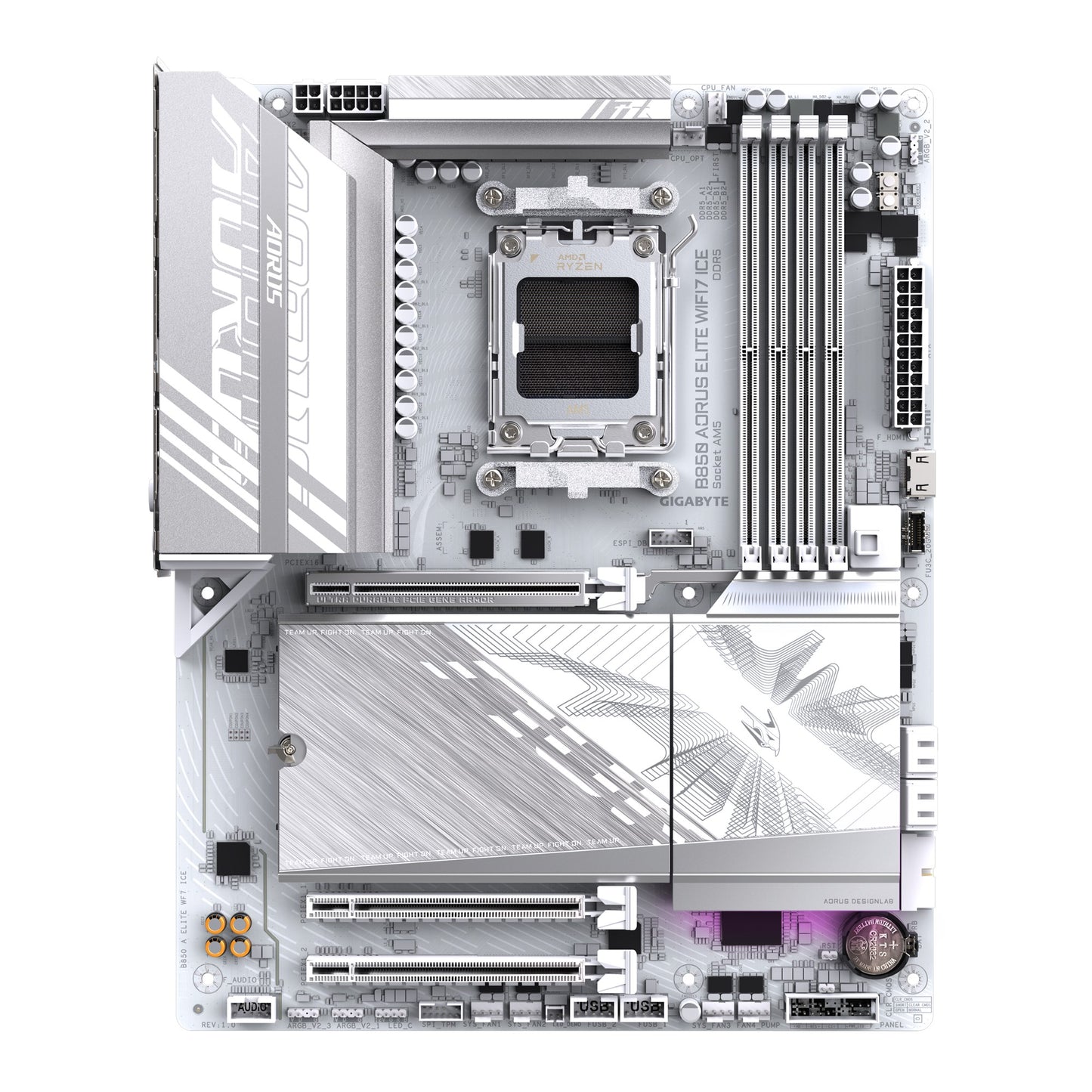 Gigabyte B850 A ELITE WF7 ICE 1.0 , AMD AM5, 1 x HDMI, 3 x PCI Express x16, 3 x