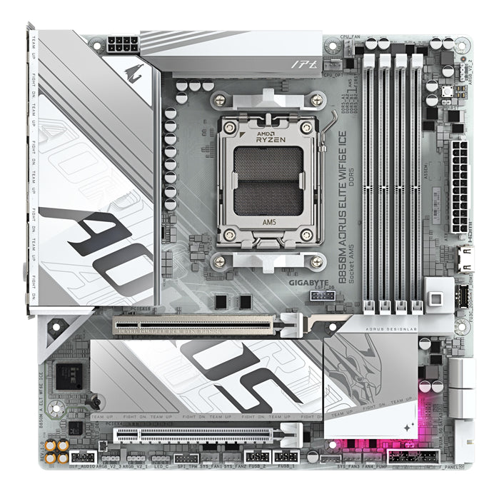 Gigabyte B850M A ELT WF6E ICE, AMD AM5, 4 x DDR5 up to 256 GB, 1 x HDMI, 1 x PCI