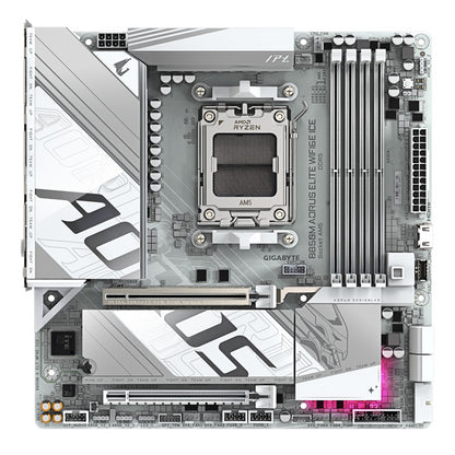 Gigabyte B850M A ELT WF6E ICE, AMD AM5, 4 x DDR5 up to 256 GB, 1 x HDMI, 1 x PCI