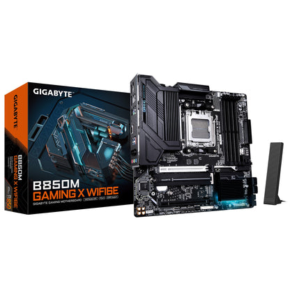 Gigabyte B850M GAMING X WF6E 1.0, AMD AM5, 4 x DDR5 up to 256 GB,  1 x HDMI, 2 x