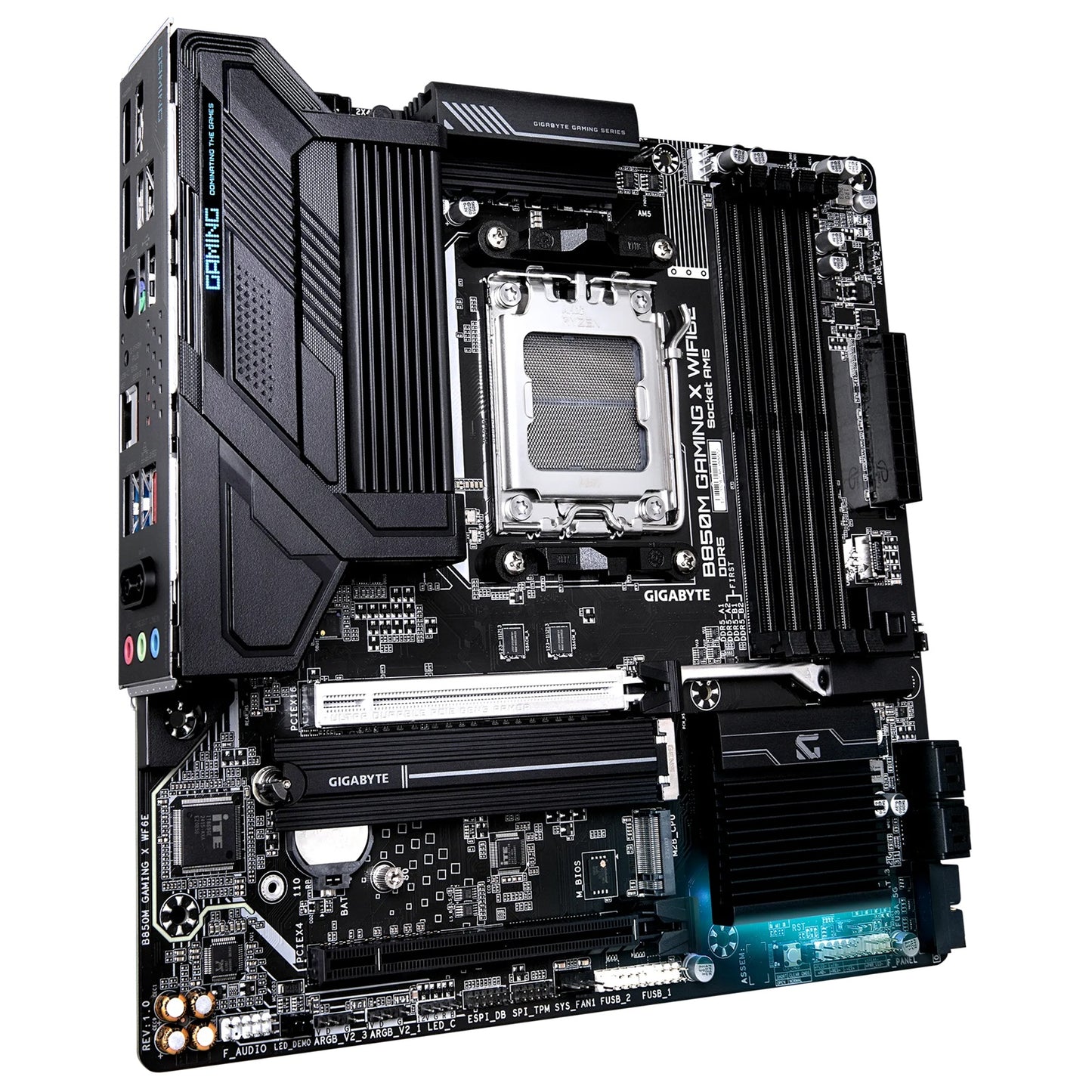 Gigabyte B850M GAMING X WF6E 1.0, AMD AM5, 4 x DDR5 up to 256 GB,  1 x HDMI, 2 x