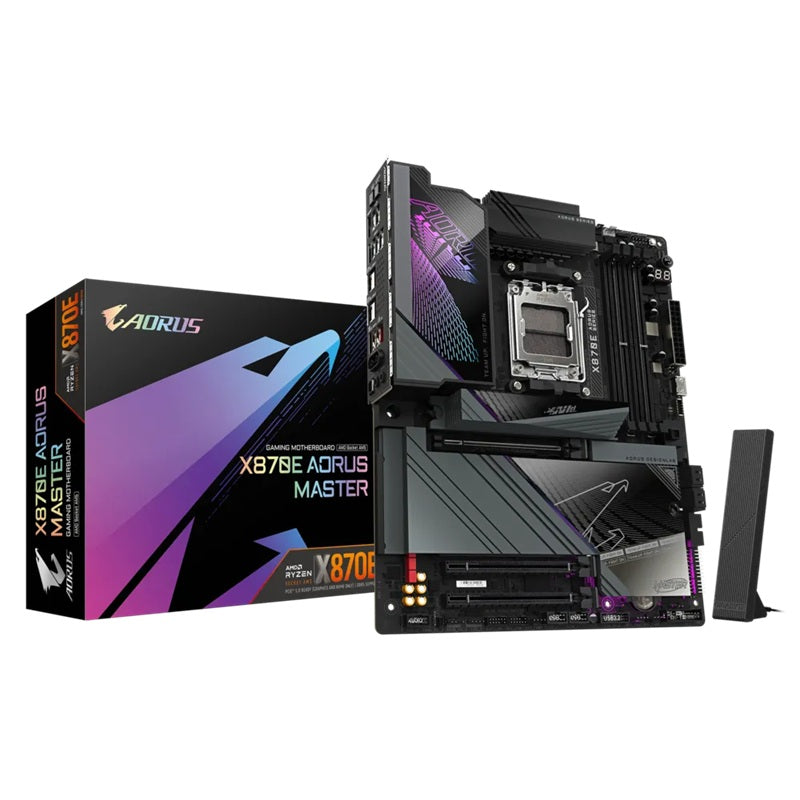 Gigabyte X870E AORUS MASTER AMD AM5 ATX Motherboard 4x DDR5~256GB,3x PCIe x16, 4