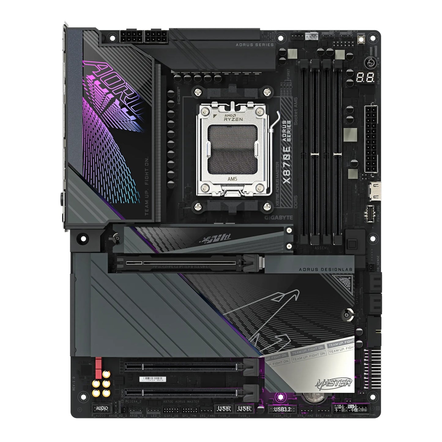 Gigabyte X870E AORUS MASTER AMD AM5 ATX Motherboard 4x DDR5~256GB,3x PCIe x16, 4