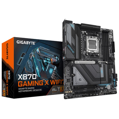Gigabyte X870 GAMING X WIFI7 AMD AM5 ATX Motherboard 4x DDR5~256GB,3x PCIe x16,
