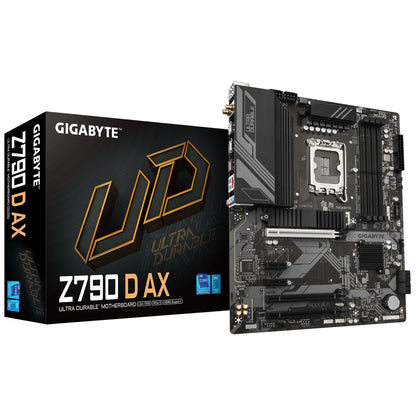 Gigabyte Z790 D AX  Intel LGA 1700 ATX Motherboard, 4x DDR5 ~192GB, 2x PCI-E x16