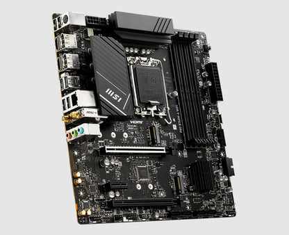 MSI PRO B760M A WIFI ATX Motherboard, 4x DDR5~256GB, 2x HDMI™,  2x PCI-E x 16,