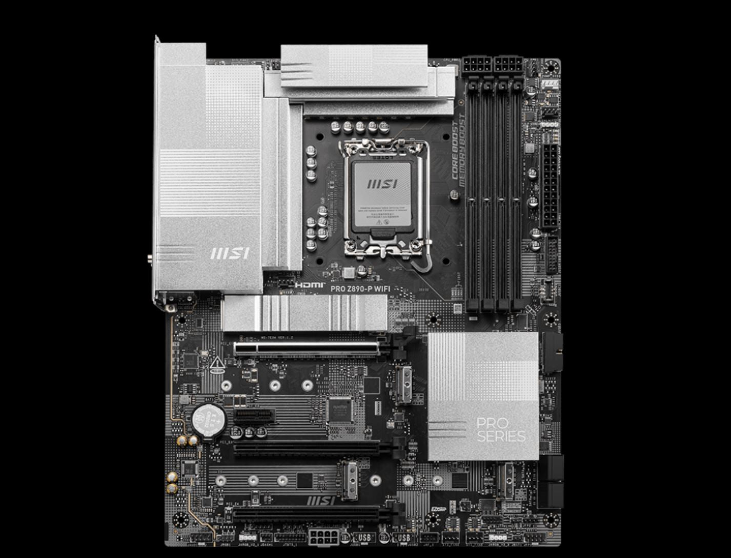 MSI PRO Z890-P WIFI INTEL Z890  Motherboard, 4x DDR5 256GB, 3x PCI-E x 16, 1x PC