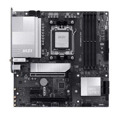 MSI PRO B850M-A WIFI, AM5, 4x DDR5 256GB, 1x HDMI, 1x PCI-E x16 slot, 3x M.2,4x USB2.0, 3x USB C, Wi-Fi 7