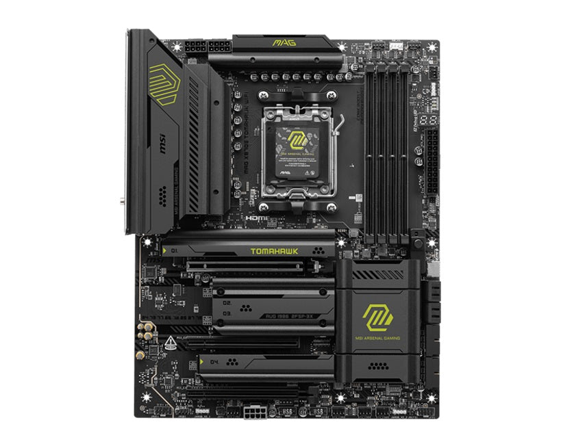 MSI MAG X870E TOMAHAWK WIFI: AM5, Ryzen 9000/8000/7000, DDR5-8400+, PCIe 5.0, Gen5 M.2, USB-C 40Gbps, Wi-Fi 7, BT 5.4, 5G LAN, HDMI 8K, Audio Boost 5