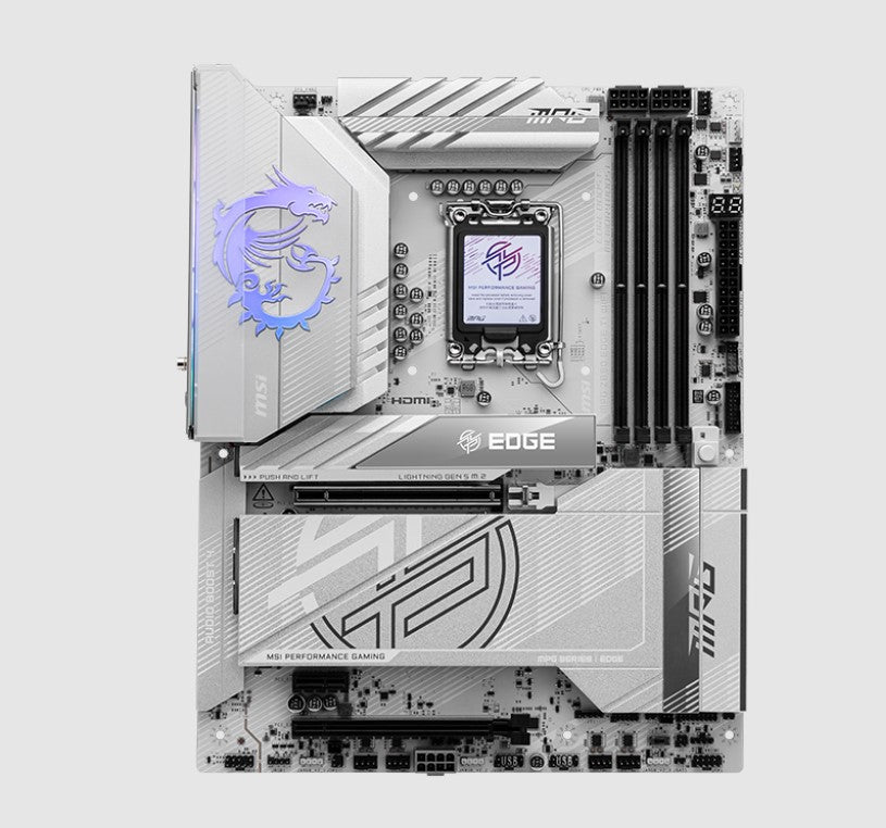 MSI MPG Z890 EDGE TI WIFI, INTEL Z890, 4x DDR5 256GB, 1x HDMI, 2x PCI-E x16 slot, 1x PCI-E x1, 5x M.2, 5x  USB 2.0, IntelÂ® Killerâ„¢ BE1750x Wi-Fi 7 (LS