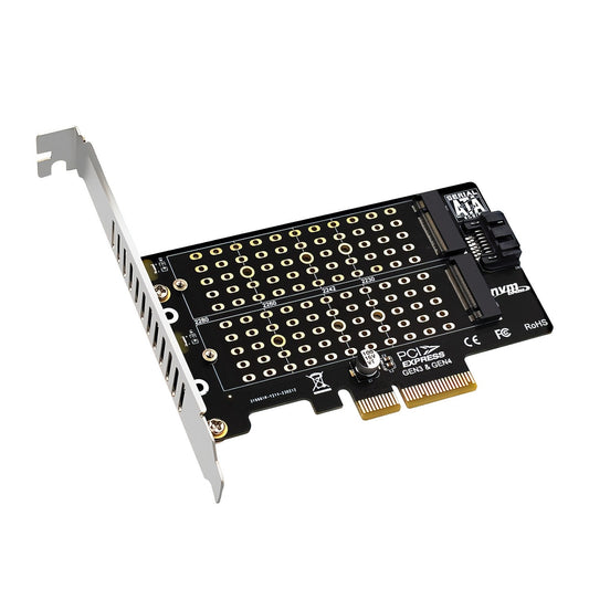 (LS)Simplecom EC412v2 NVMe and SATA M.2 SSD to PCIe x4 Expansion Card