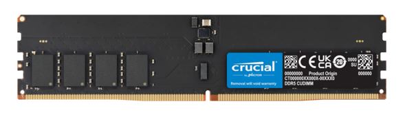 Crucial 32GB (1x32GB) DDR5 CUDIMM 6400MHZ CL52 Desktop PC Memory for Intel Core