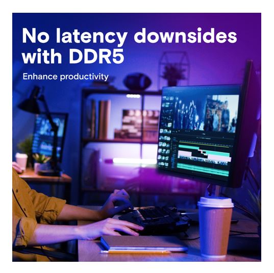 Crucial 128GB (2x64GB) DDR5 UDIMM 5600MHz CL46 Desktop PC Memory