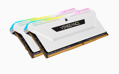 Corsair Vengeance RGB PRO SL 32GB (2x16GB) DDR4 3200Mhz C16 White Heatspreader Desktop Gaming Memory