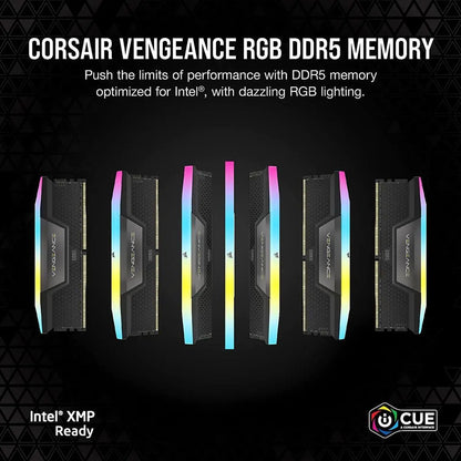 Corsair Vengeance RGB 32GB (2 x16GB) 288-Pin PC RAM DDR5 6000 (PC5 48000) Desktop Memory