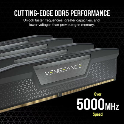 Corsair Vengeance 64GB (2x32GB) DDR5 DRAM 6400MT/s CL42 Intel XMP Memory Kit - Black