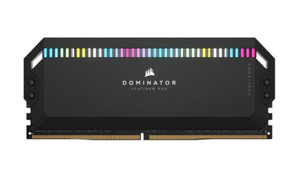 Corsair Dominator Platinum RGB 64GB (2x32GB) DDR5 Platinum RGB 64GB (2x32GB) DDR5 UDIMM 5200Mhz C40 1.25V Black Desktop PC Gaming Memory