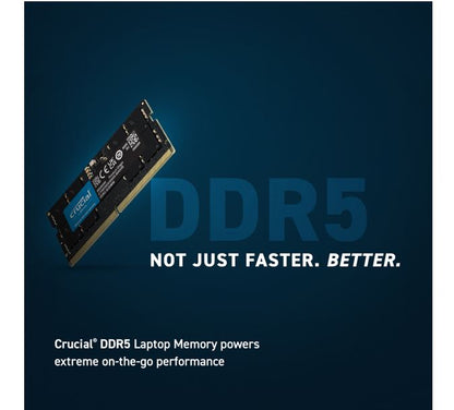 Crucial 48GB (1x48GB) DDR5 SODIMM 5600MHz CL46 Laptop Laptop Memory