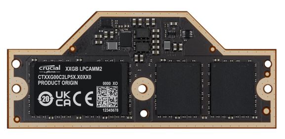 Crucial 32GB (1x32GB) LPDDR5X LPCAMM2 7500Mhz Memory for Lenovo P1 P14 P16v