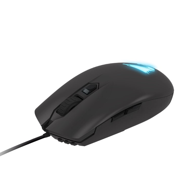 Gigabyte AORUS M2 Optical Gaming Mouse USB Wired 6200 dpi 12K fps 50g 3D Scroll 50 million click Matte Black RGB Fusion On-the-fly DPI Adjustment