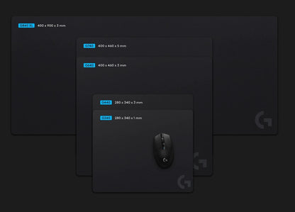 Logitech G840 XL Cloth Gaming Mouse Pad Classic Size 40 cm x 90 cm 3 mm mouse pad