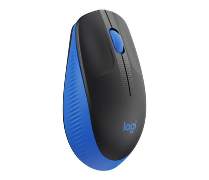 Logitech M190 Full-Size Wireless Mouse - BLUE from up to 10 meters away 1000 dpi