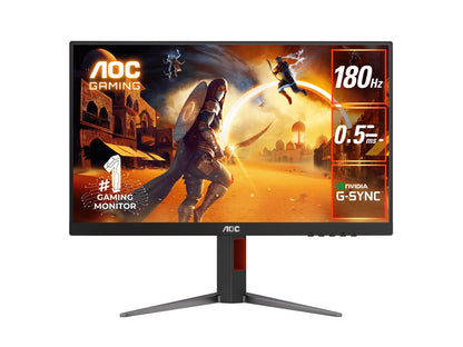 AOC 23.8' IPS, FHD 1080, Adaptive Sync,1ms, 180Hz , HDR10, 1x HDMI 2.0, 1x DP 1.