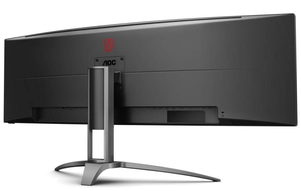 AOC 49' Curved 1800R, 5120X1440 DQHD, 32:9, Adaptive Sync, HDR 400,1ms, 165Hz ,3x HDMI,1x DP,USB-C , Speaker, HAS, KVM ultra wide monitor