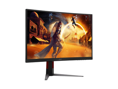 AOC 27' 2K Curved 0.5ms 180Hz, 2560x 1440 Adaptive Sync, HDMI 2.0 Ã— 1,DisplayPort 1.4 Ã— 1, Gaming Monitor